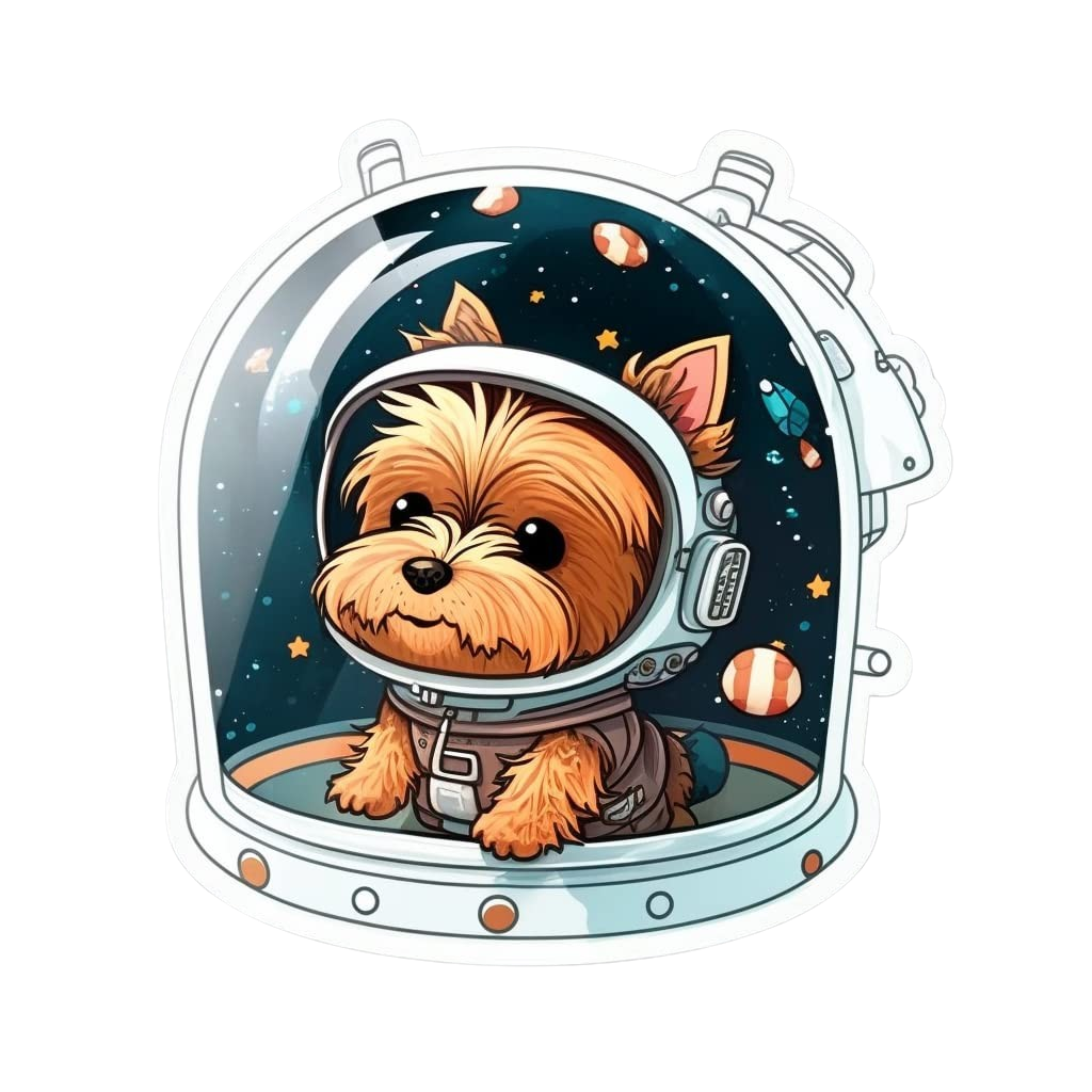 Dog astronaut sticker
